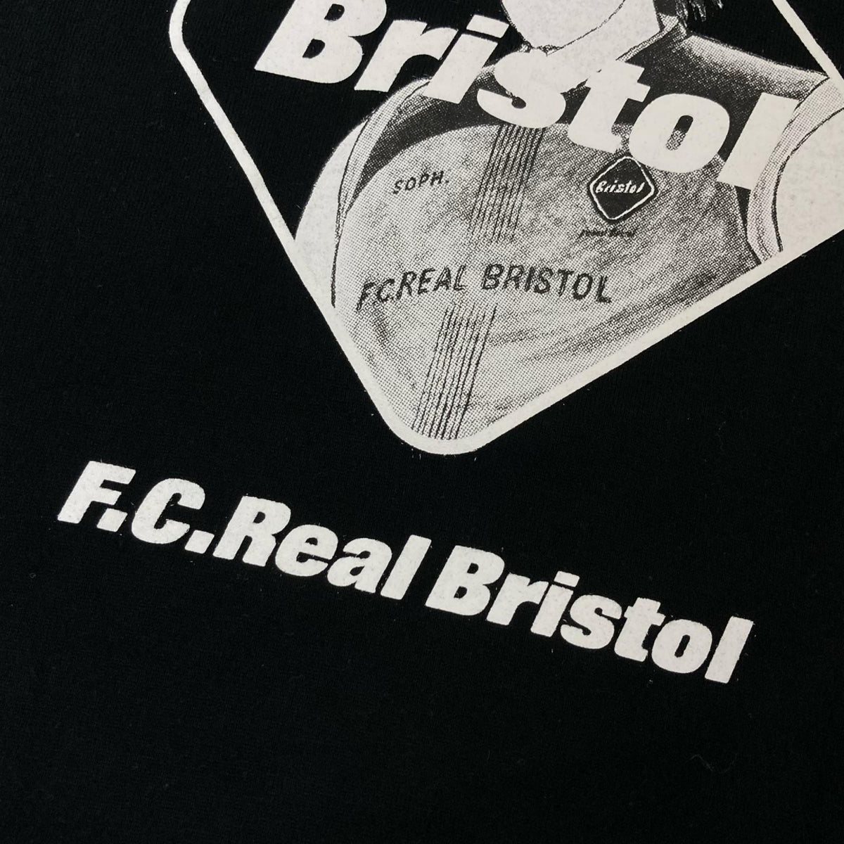 F.C.Real Bristol 26SS Captain Tsubasa T-Shirt Black Size XL