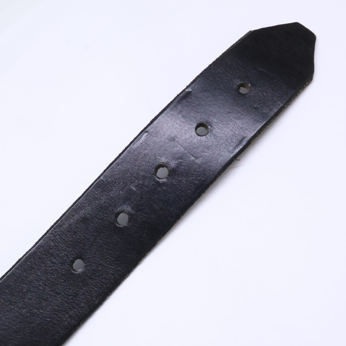 STANLEY GUESS Multi Skull Square Buckle Leather Belt Black
