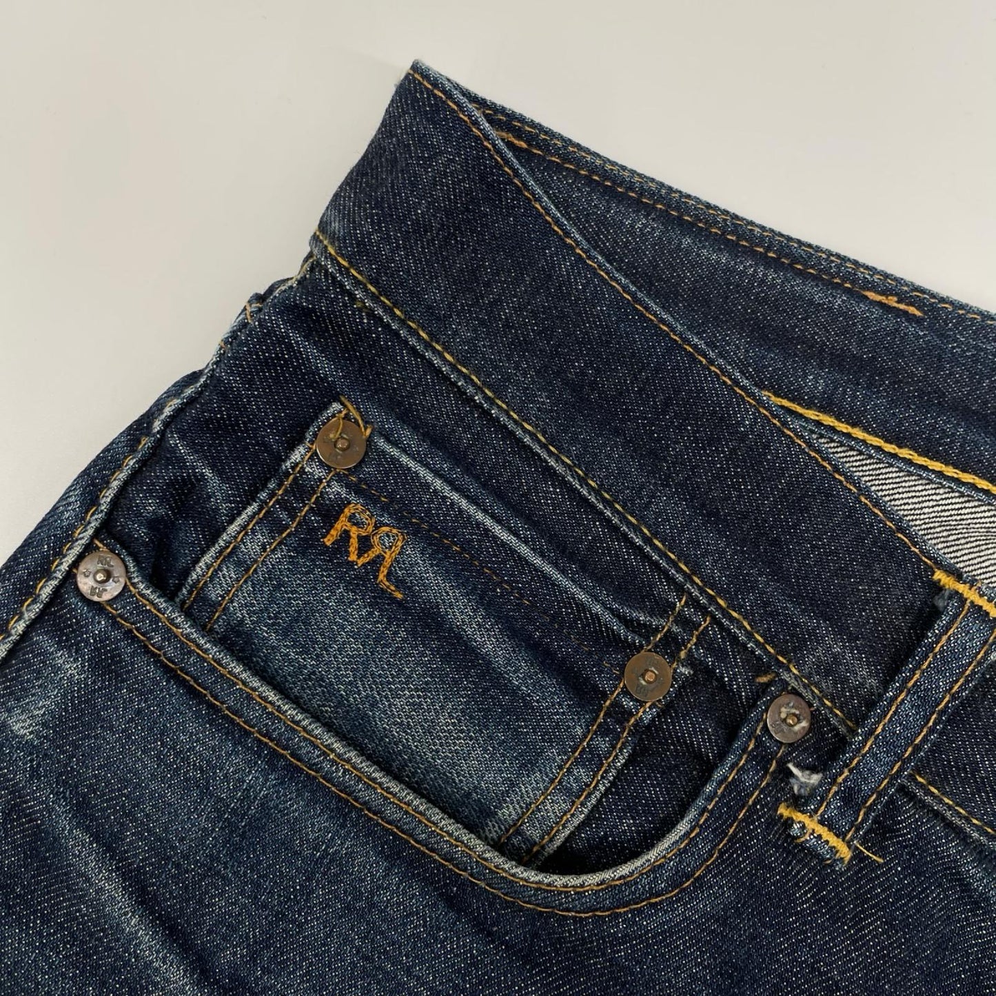 RRL Indigo Slim Denim Jeans Cotton Size 31×30