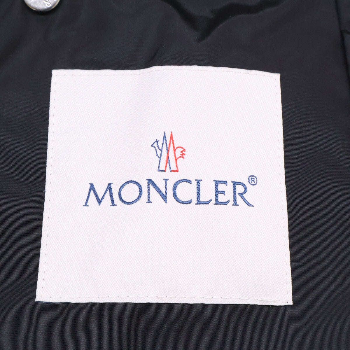 MONCLER GRIMPEURS Black Nylon Windbreaker Size 2