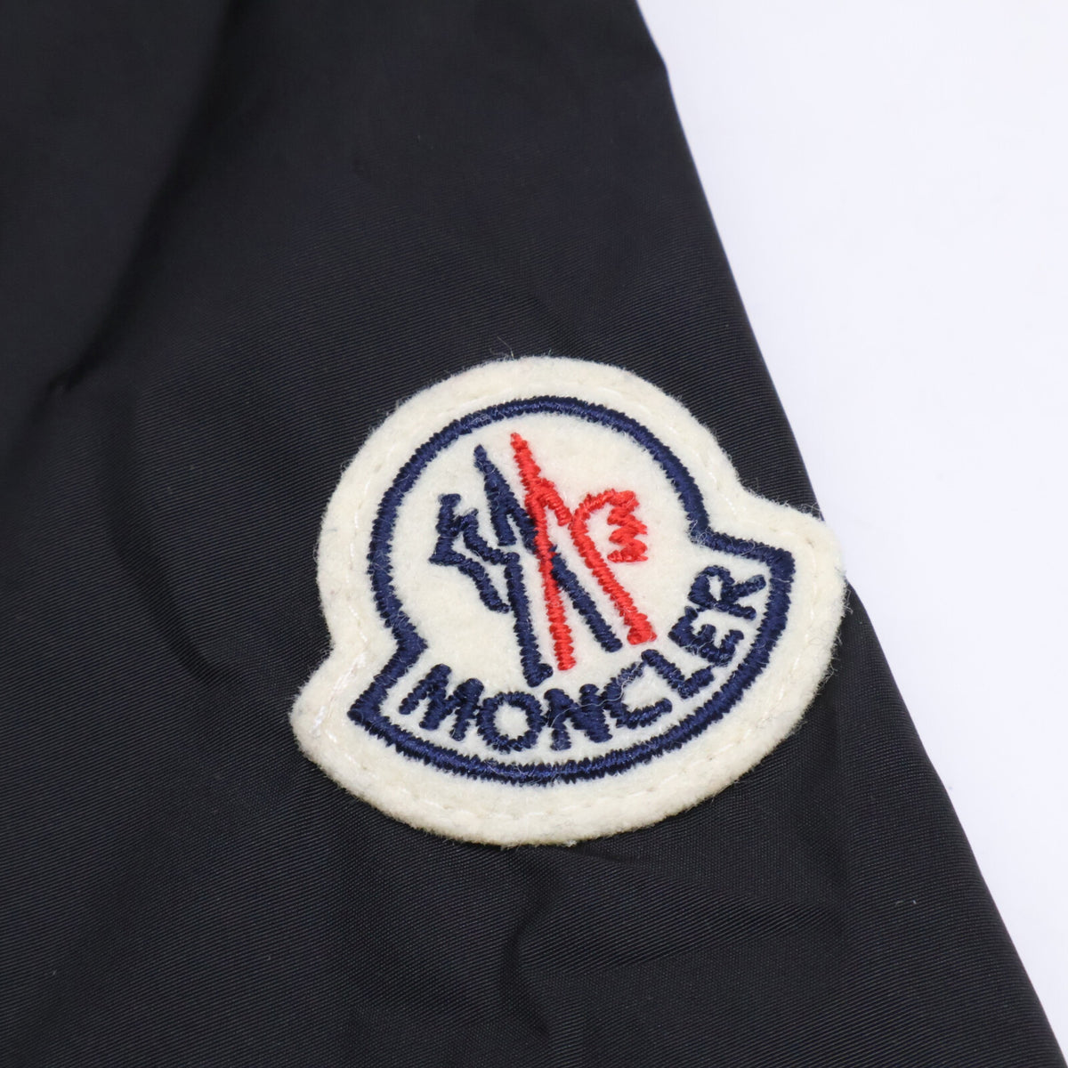 MONCLER GRIMPEURS Black Nylon Windbreaker Size 2