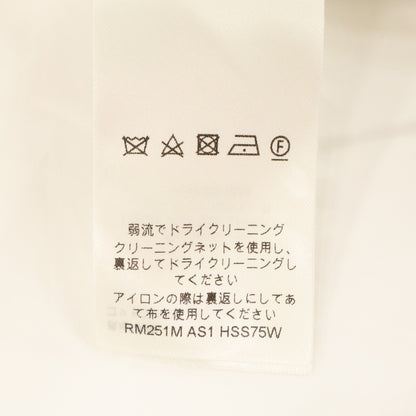 LOUIS VUITTON Embossed Logo Short Sleeve Shirt White Size XS