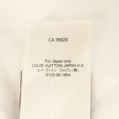 LOUIS VUITTON Embossed Logo Short Sleeve Shirt White Size XS