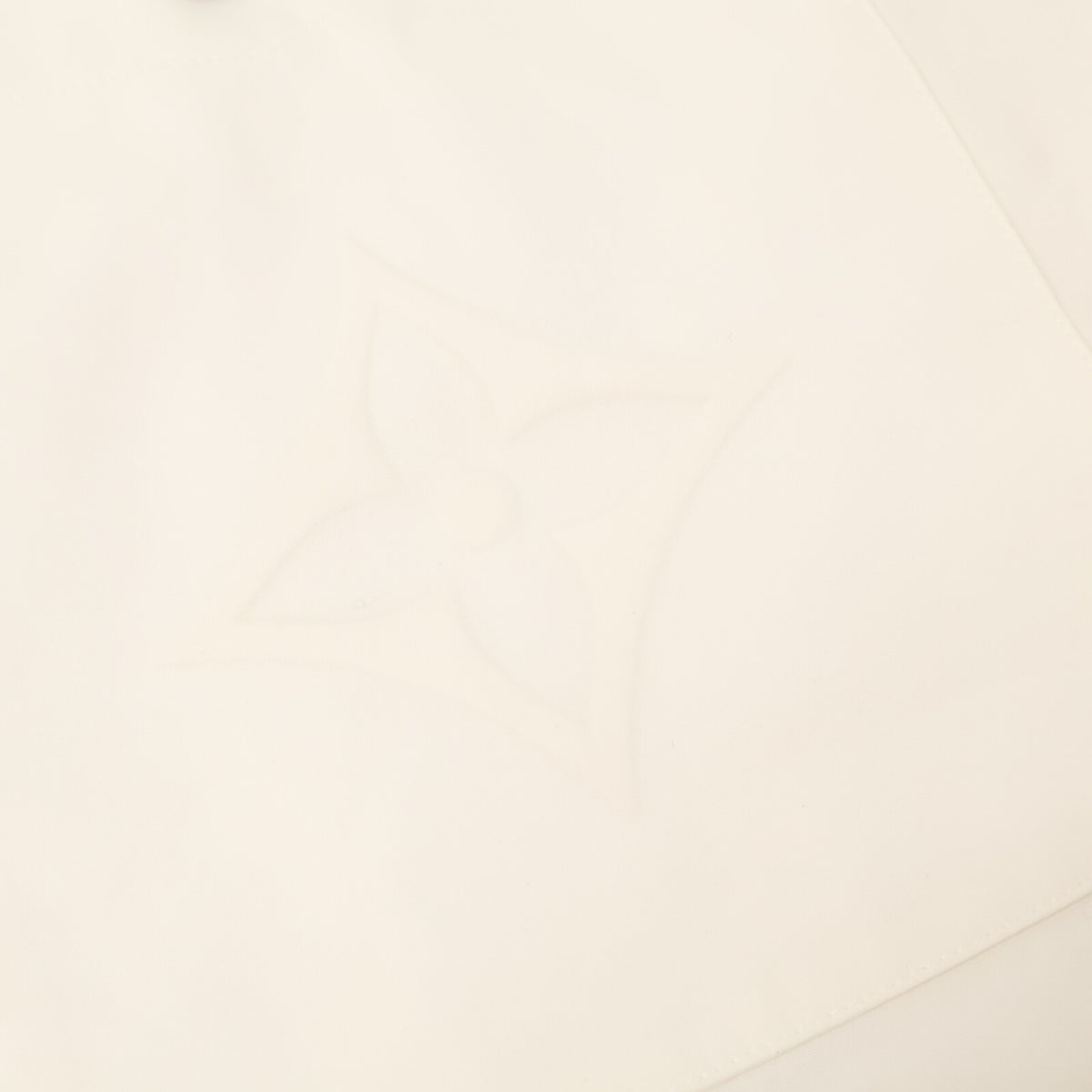 LOUIS VUITTON Embossed Logo Short Sleeve Shirt White Size XS