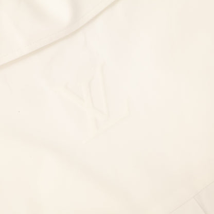 LOUIS VUITTON Embossed Logo Short Sleeve Shirt White Size XS
