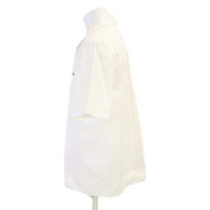 LOUIS VUITTON Embossed Logo Short Sleeve Shirt White Size XS