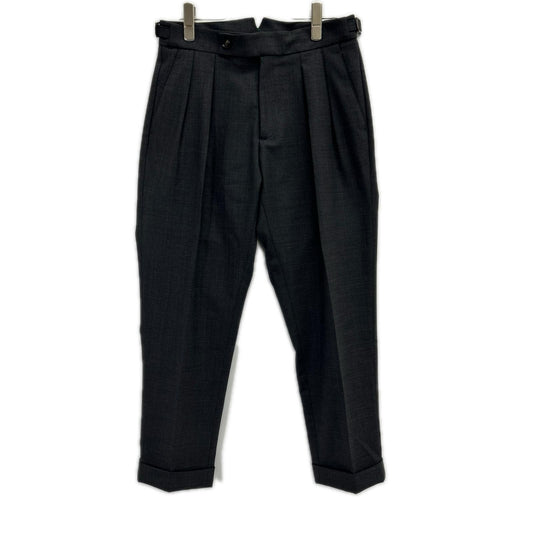 BERWICH Scotch Charcoal Gray 2-Pleat Slacks Size 42