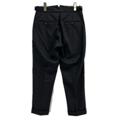 BERWICH Scotch Charcoal Gray 2-Pleat Slacks Size 42