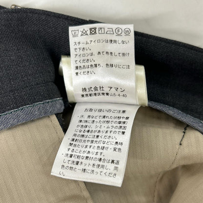 BERWICH Scotch Charcoal Gray 2-Pleat Slacks Size 42