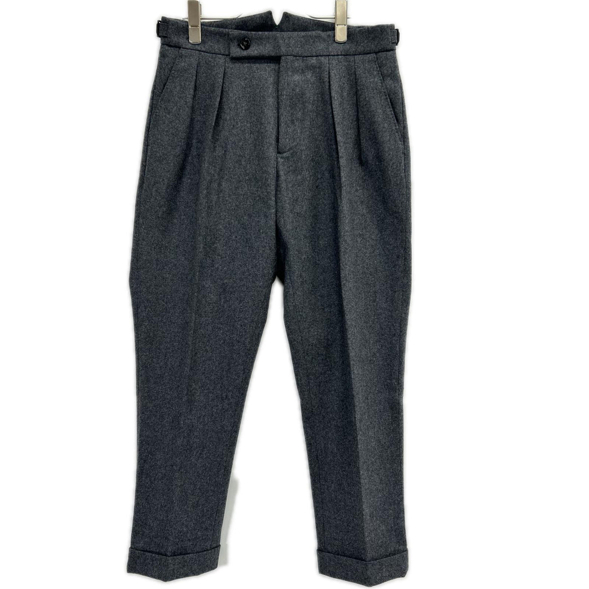 BERWICH Scotch Gray 2-Pleat Slacks Size 42