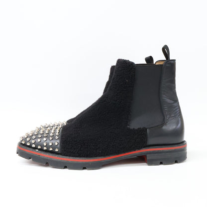 CHRISTIAN LOUBOUTIN Melon Spikes Boots Black Size 43 1/2
