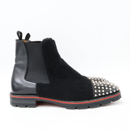 CHRISTIAN LOUBOUTIN Melon Spikes Boots Black Size 43 1/2