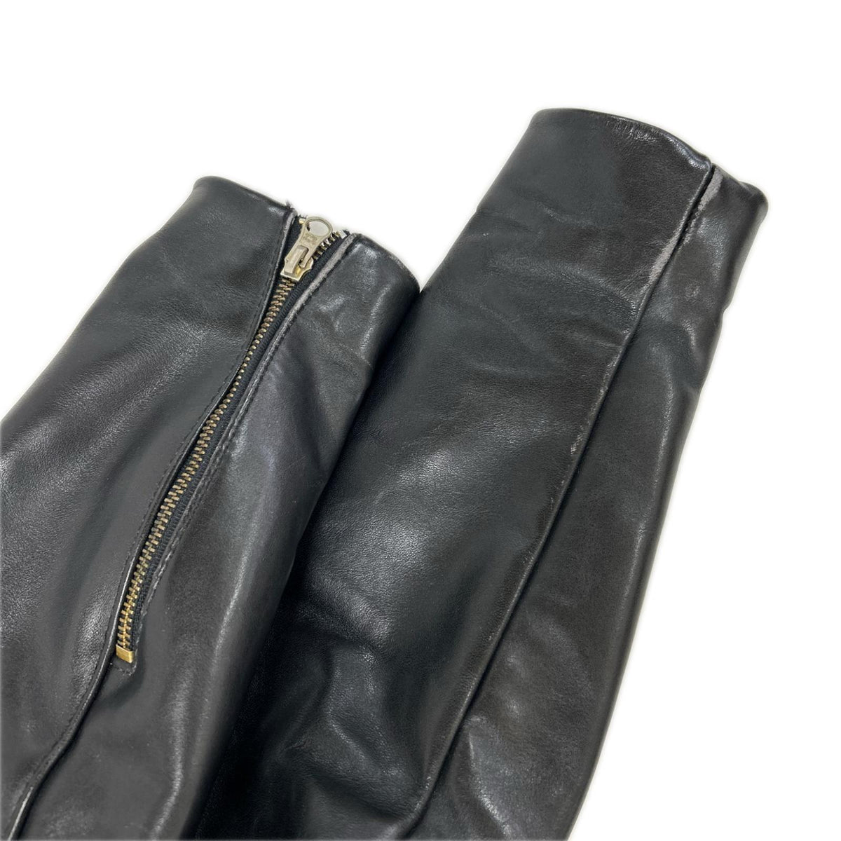 VANSON ENF Single Rider Leather Jacket Black Size 36
