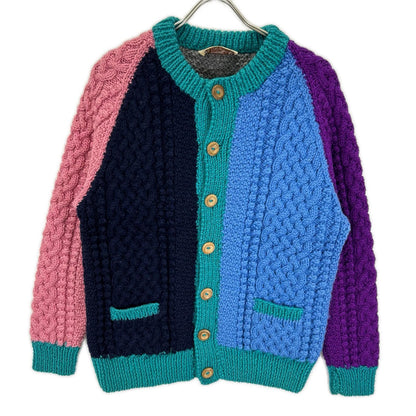 Inverallan Crazy Color Pattern Wool Cardigan Multi