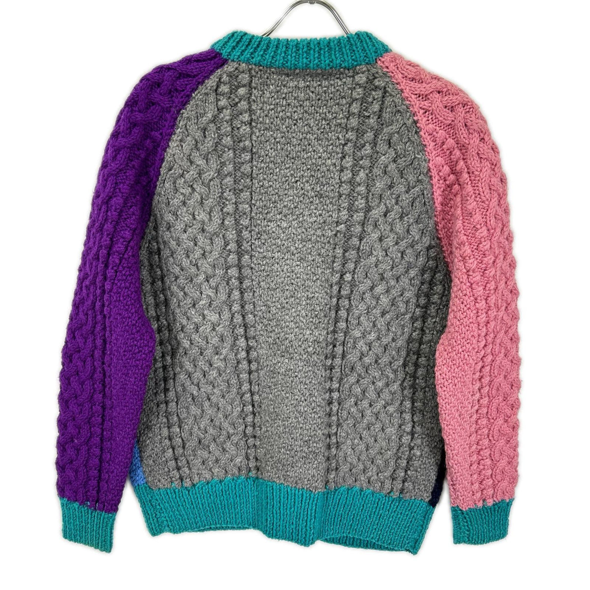 Inverallan Crazy Color Pattern Wool Cardigan Multi