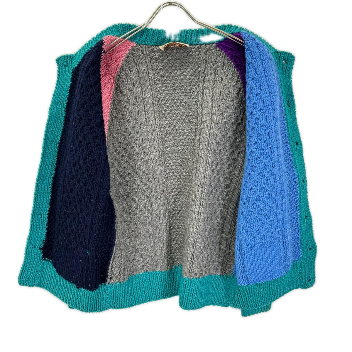 Inverallan Crazy Color Pattern Wool Cardigan Multi