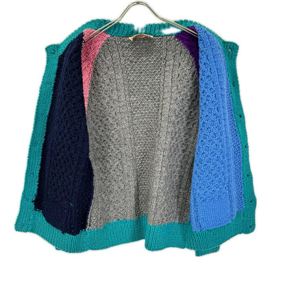 Inverallan Crazy Color Pattern Wool Cardigan Multi