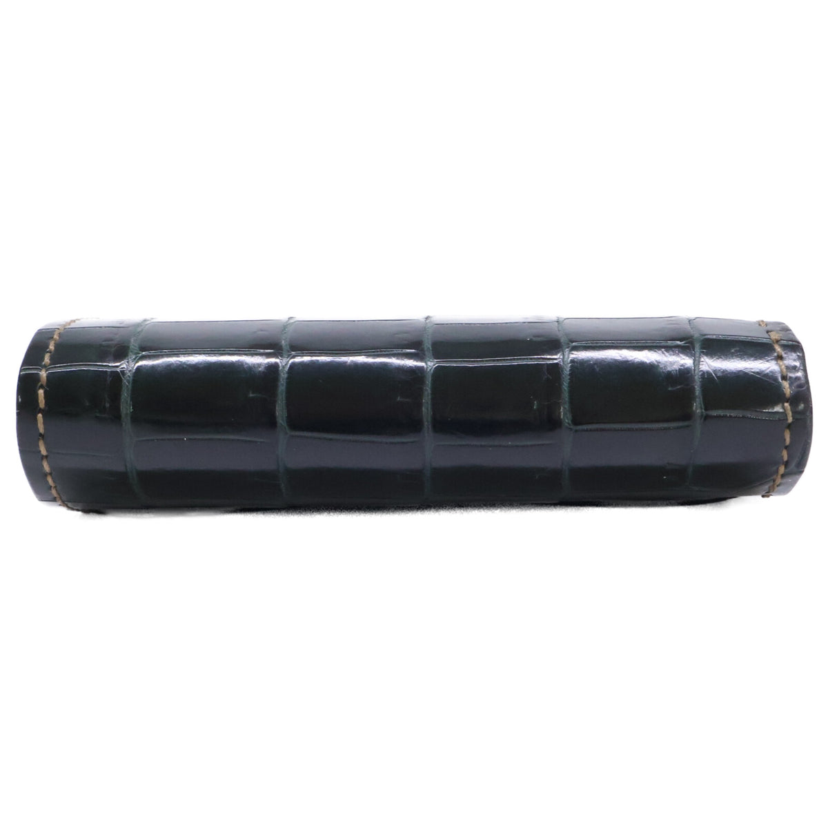 WILDSWANS SP-CASA Crocodile Leather Mini Wallet Green/Yellow