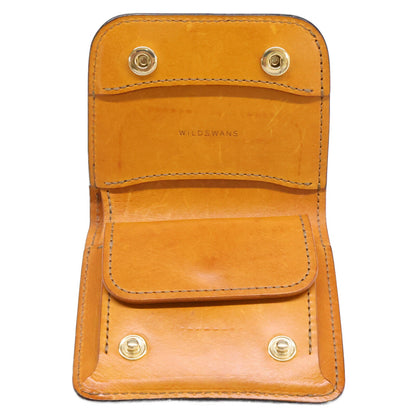 WILDSWANS SP-CASA Crocodile Leather Mini Wallet Green/Yellow