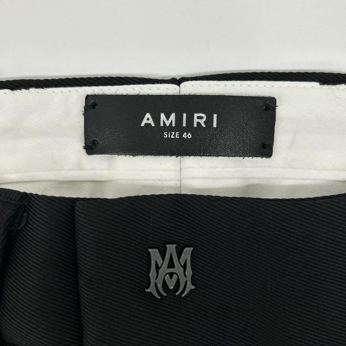 AMIRI Metal Logo Slacks Pants Black Size 46