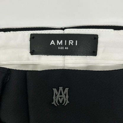 AMIRI Metal Logo Slacks Pants Black Size 46