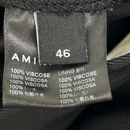 AMIRI Metal Logo Slacks Pants Black Size 46