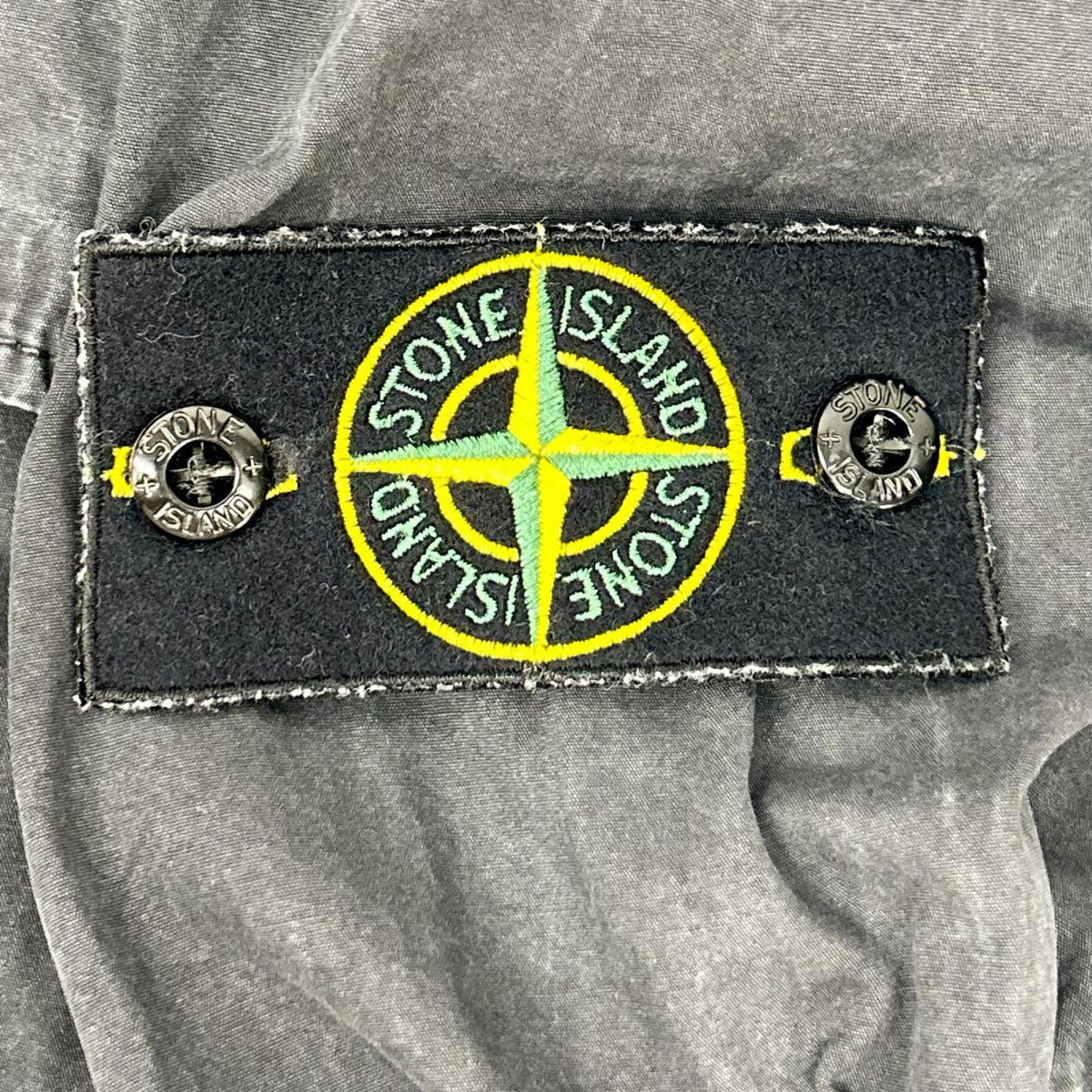 STONE ISLAND 24SS Old Effect Brushed Overshirt Black Size M