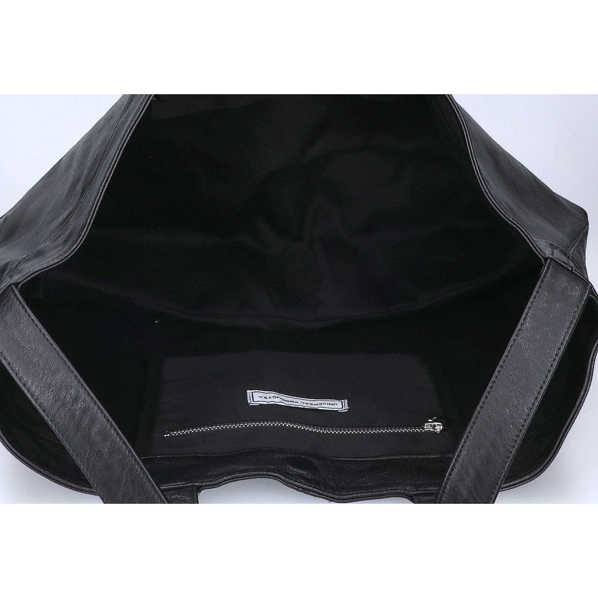 UNIVERSAL PRODUCTS 25AW Goatskin Leather Tote Bag Black