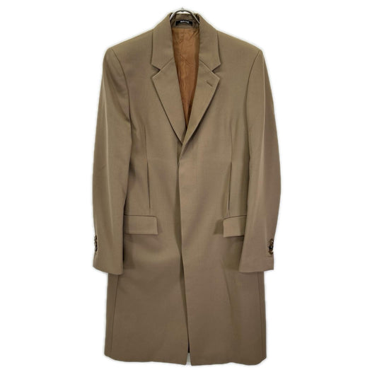 Maison Margiela 14' Wool Notched Lapel Coat Beige Size 44