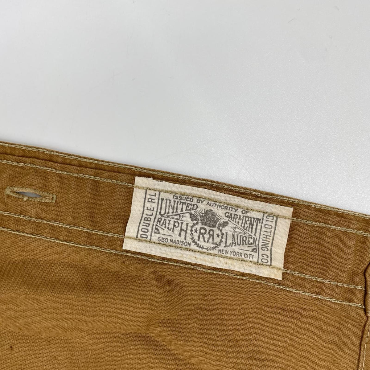 RRL Brown Cotton 2-Pocket Western Shirt Size M