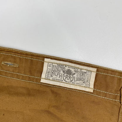 RRL Brown Cotton 2-Pocket Western Shirt Size M