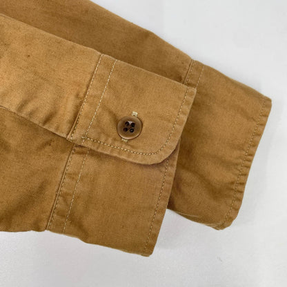 RRL Brown Cotton 2-Pocket Western Shirt Size M