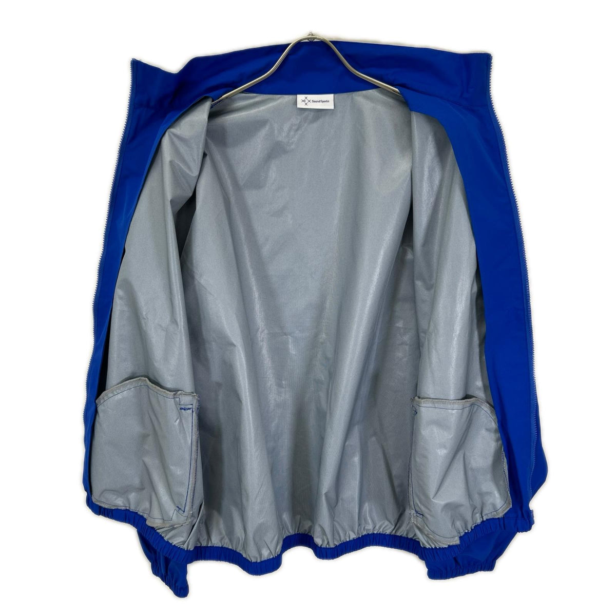 Thin nylon jacket Blue Polyester Long Sleeve Jacket Size L