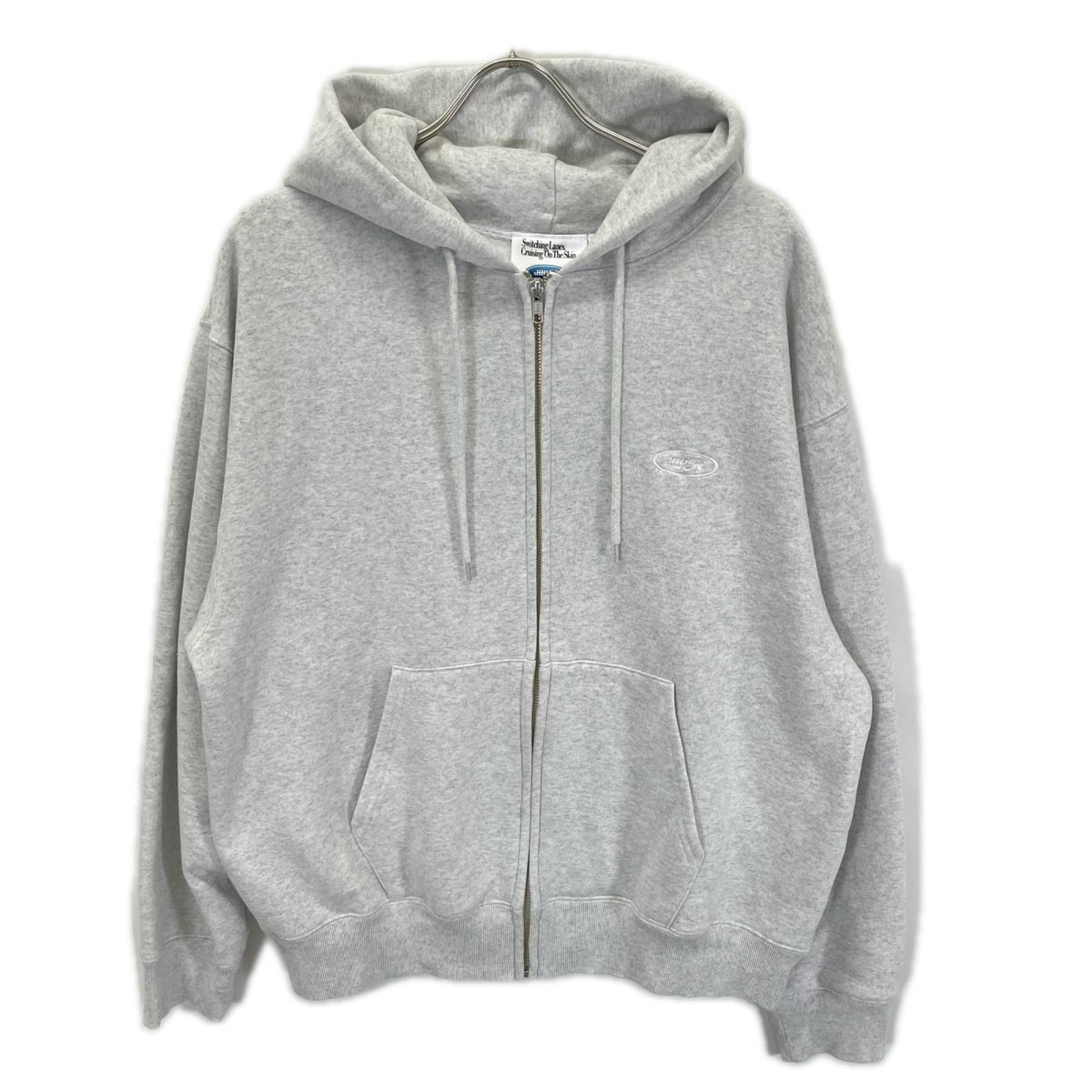 W.A.JEWELRY SUPPLY. Gray Cotton Zip Hoodie Size L