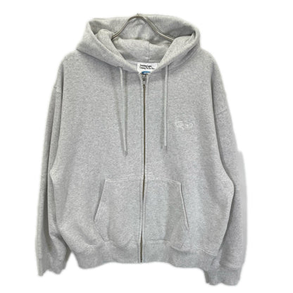 W.A.JEWELRY SUPPLY. Gray Cotton Zip Hoodie Size L