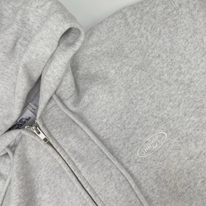 W.A.JEWELRY SUPPLY. Gray Cotton Zip Hoodie Size L