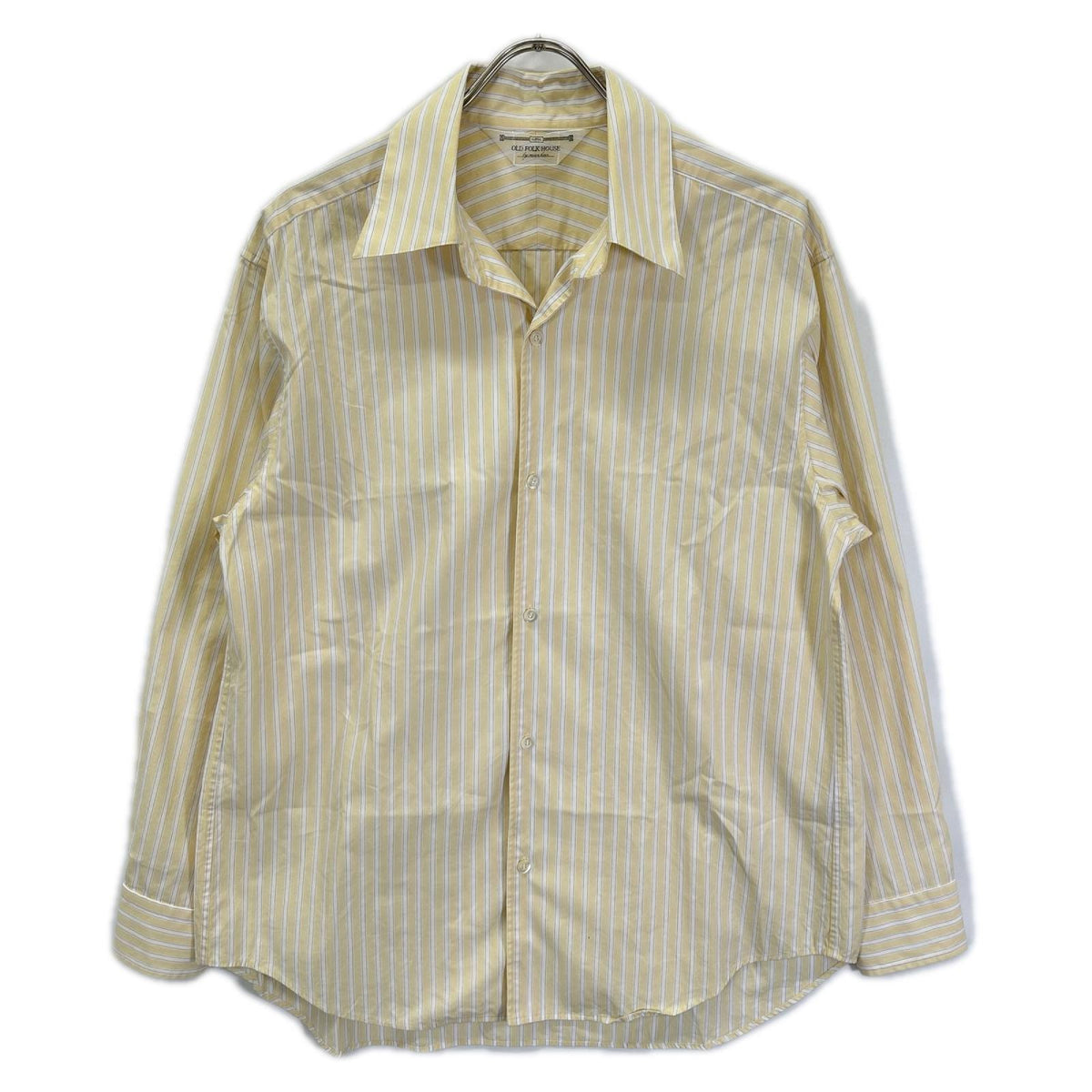 OLD FOLK HOUSE Yellow Stripe Long Sleeve Shirt Size 2