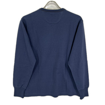 FREEWHEELERS Navy Cotton Henley Long Sleeve Shirt Size 38