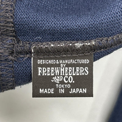 FREEWHEELERS Navy Cotton Henley Long Sleeve Shirt Size 38