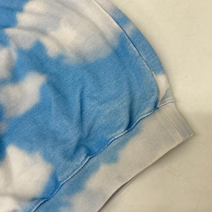 VETEMENTS Cotton Sky Print Hoodie White/Blue Size M