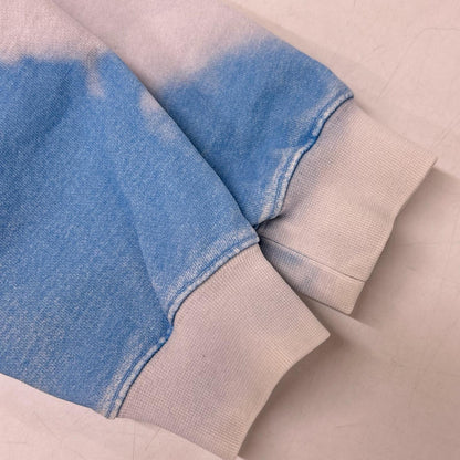 VETEMENTS Cotton Sky Print Hoodie White/Blue Size M