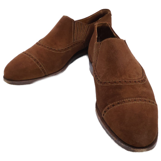 Crockett&Jones Paulsen Scorn Suede Elastic Shoes Sneakers Size 6 1/2E