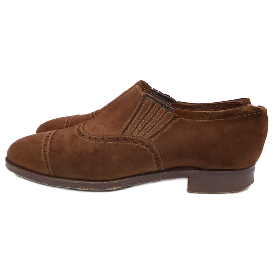 Crockett&Jones Paulsen Scorn Suede Elastic Shoes Sneakers Size 6 1/2E