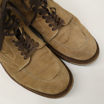 Alden 40503C Suede Lace-Up Indy Boots Beige Size 6 1/2D