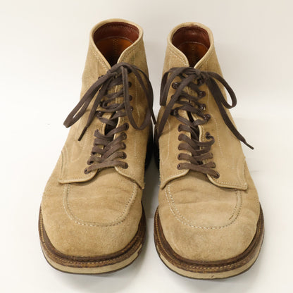 Alden 40503C Suede Lace-Up Indy Boots Beige Size 6 1/2D