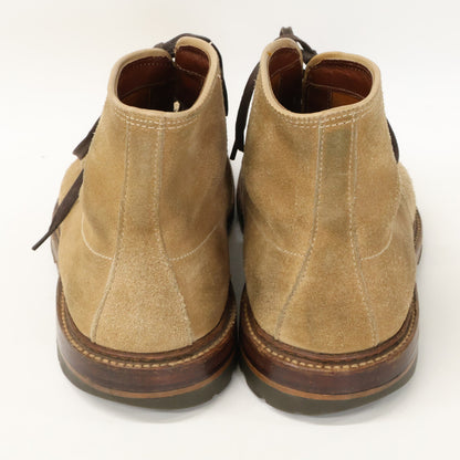 Alden 40503C Suede Lace-Up Indy Boots Beige Size 6 1/2D