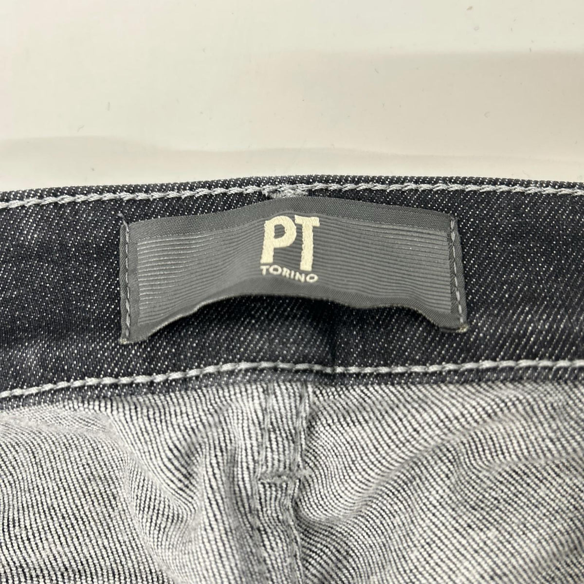 PT TORINO Black Washed Stretch Denim Jeans Size 32