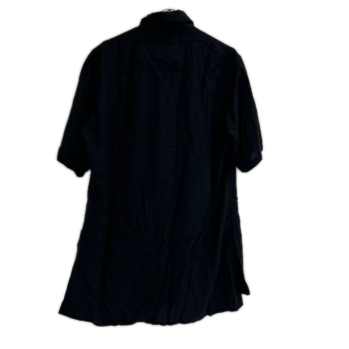 yohjiyamamoto Arranged Collar Black Shirt Size 2