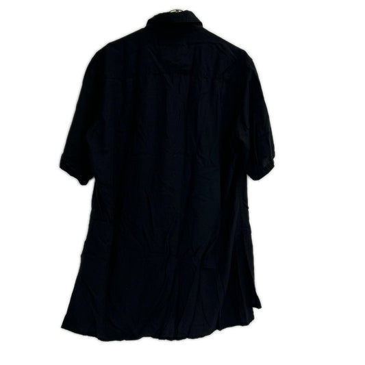 yohjiyamamoto Arranged Collar Black Shirt Size 2