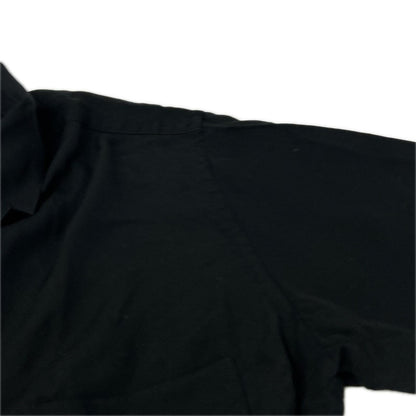 yohjiyamamoto Arranged Collar Black Shirt Size 2